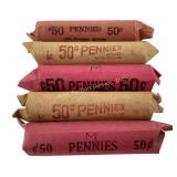Wheat pennies 1950-1959
