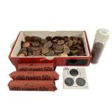 1943 steel pennies, wheat pennies 1934-39,