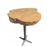 Live Edge Wood Hi Top Bar Style Table (approx. 34
