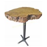 Live Edge Wood Hi Top Bar Style Table (approx. 29