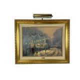 Thomas Kinkade Canvas A Holiday Gathering