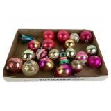 Mercury Glass Ornaments, Some Marked Shiny Brite