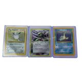 3 Older Collectible Pokemon Holo Cards