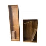 2 bookshelves