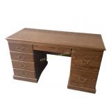 Wood desk 53x24x30