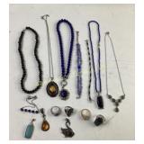 Stainless Steel Costume Jewelry: Polished Blue