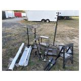 Trailer jack, stands, sawhorses, carts, more