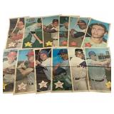 12 Older Collectible Baseball Posters 10"x18"