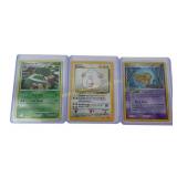 3 Older Collectible Pokemon Holo Cards