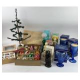 Christmas Ornaments, Candle Holders, Avon Cologne