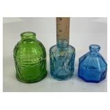 Wheaton Reproduction Bottles: Textured Blue Bottle