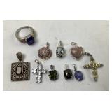 .925 Sterling Silver Marked Pendants: Djoy Copper