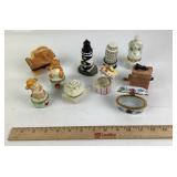 Porcelain Trinket Boxes, Assorted Designs