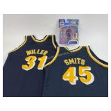 Indiana Pacers #31 Miller & #45 Smits Jerseys, Nos