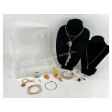 Costume Jewelry: 1/20 10k GF IU pendant, 14k GF