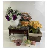 Florals, Danbury Crystal Clock, Stool, Teapot Musi