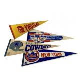 4 Collectible Pennants