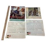 Texaco Promotional Calendars; 1954-1964
