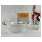 Pyrex Town & Country, Clear Mixing Bowl & 1975