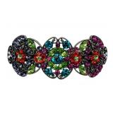 Clip Paris Multicolor Crystal Hair Barrette