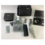 Casio Printing Calculator, Portable DVD Player
