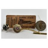 10k Stamped tie clip, 2.27g TW, Sterling marked