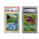 2 Pokemon Graded Cards: 1999 Horsea EX-MR 6