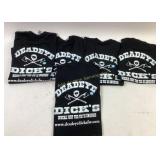 Five Deadeye Dickï¿½s Branded T-Shirts Size Medium