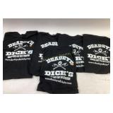 Five Deadeye Dickï¿½s Branded T-Shirts Size Large