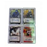 4 Football Autograph Cards: Geno Atkins, Xazavian