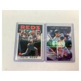 Aaron Judge Rookie card & Pete Rose card