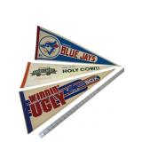 Vintage Pennants Blue Jays, White Sox & Harry