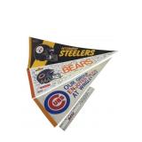 Vintage Pennants Cubs, Chicago Bears & Pittsburg