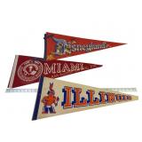 Vintage Disneyland, Illinois & Miami Pennants 12