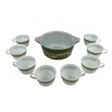 Pyrex Spring Blossom Bowl With Cups