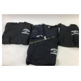 Five Black Deadeye Dicks T-Shirts Size XL