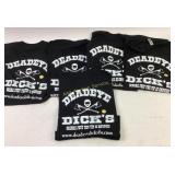 Five Deadeye Dickï¿½s T-Shirts, Black Size XL