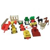 Vintage Fisher Price Vehicles, Animals and