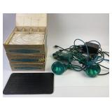 Glass Snack Sets, Garden Lights, extension cord, t