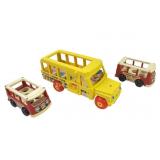 Vintage Fisher Price Bus Lot :  1968