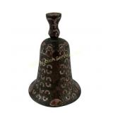 Chinese export silver enameled bell with Peking