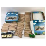Amtrak wooden railway superliner starter set.