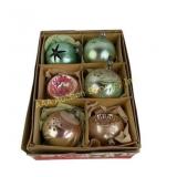 Glass Christmas Tree Ornaments/ West Germany