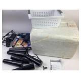Homier Hammer Drill, Styrofoam cooler, power