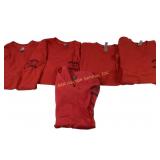 Five Red Deadeye Dickï¿½s T-Shirts Size Large