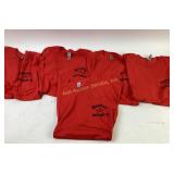 Five Deadeye Dickï¿½s Red T-Shirts Size Large