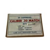 Lake City Caliber .30 Match Ammunition