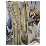 Cloth Blinds (2) 55 in. W 100% Polyester (Flame