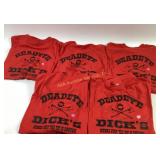 Five Deadeye Dickï¿½s Red Graphic T-Shirts Size XXL