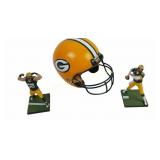 Green Bay Packers Helmet, Rodgers, Matthews Figure